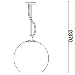 Lampade A Sospensione-Ideal Lux Nemo sp1 lampada a sospensione da cucina vetro sfumato