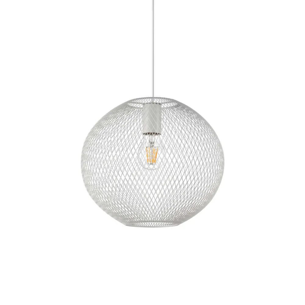 Lampade A Sospensione-Ideal Lux Net sp1 d29 bianco lampada a sospensione per cucina