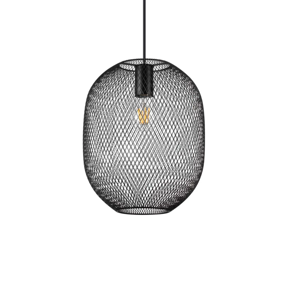 Lampade A Sospensione-Ideal Lux Net sp1 d24 lampada a sospensione nero
