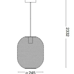 Lampade A Sospensione-Ideal Lux Net sp1 d24 lampada a sospensione nero