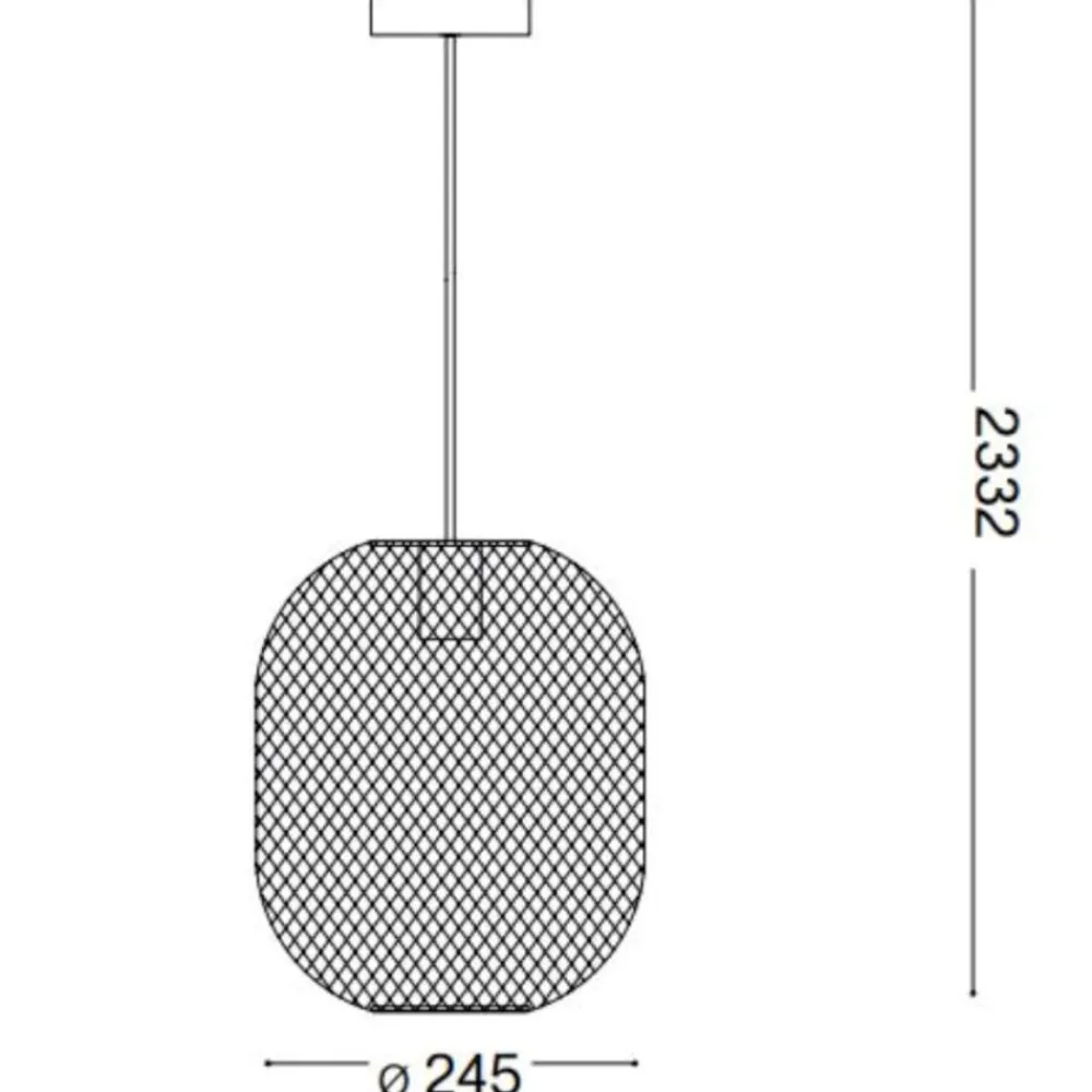 Lampade A Sospensione-Ideal Lux Net sp1 d24 lampada a sospensione nero