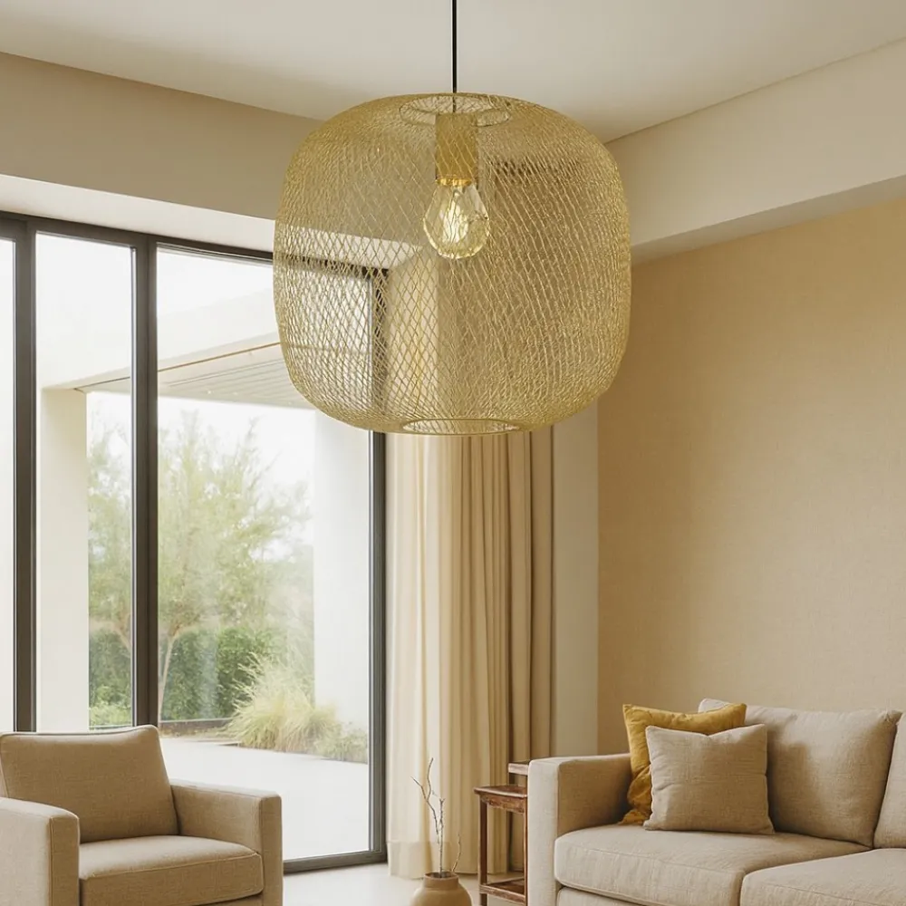 Lampadari Moderni-Ideal Lux Net sp1 d34 lampadario moderno oro