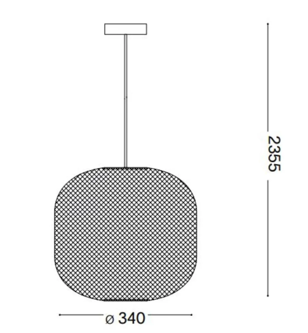 Lampadari Moderni-Ideal Lux Net sp1 d34 lampadario moderno oro
