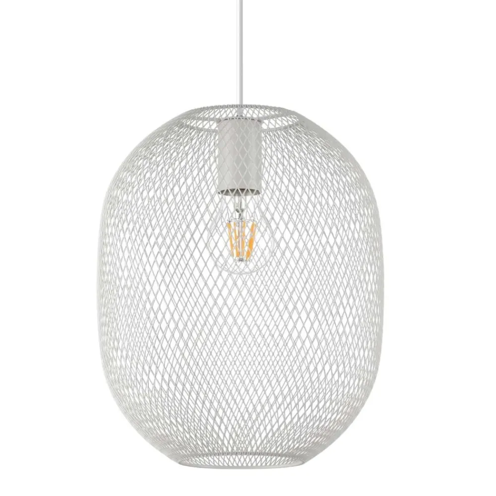 Lampadari Cucina-Ideal Lux Net sp1 d24 lampadario per isola cucina bianco