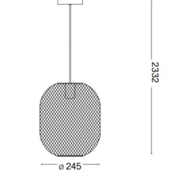 Lampadari Cucina-Ideal Lux Net sp1 d24 lampadario per isola cucina bianco