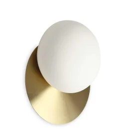 Applique Da Parete-Ideal Lux Ninfea ap1 applique da parete ottone