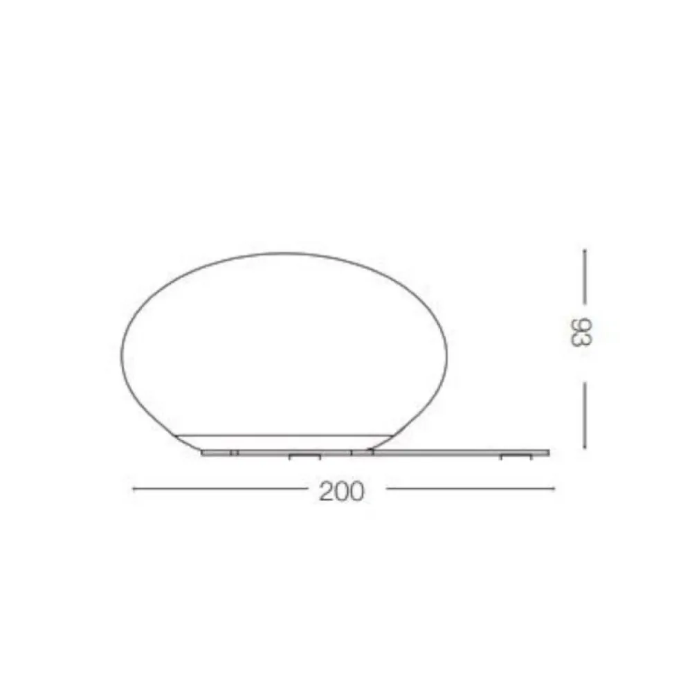 Abat Jour-Ideal Lux Ninfea tl1 lampada abat-jour ninfea vetro bianco