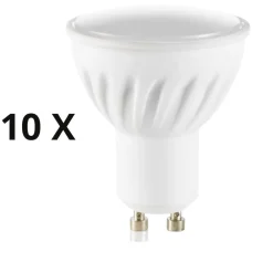 Lampadine Led-Ideal Lux N10 lampadine gu10 led 7w 4000k 650lm 108 cri90 ideallux