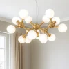 Lampadari Moderni-Ideal Lux Nodi sp15 ottone lampadario design per soggiorno moderno