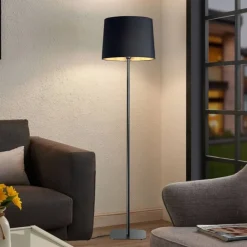 Lampade Da Terra-Ideal Lux Nordik pt1 lampada da terra nera