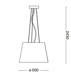 Lampadario Camera Da Letto-Ideal Lux Nordik sp4 lampadario stanza da letto paralume tessuto nero e oro