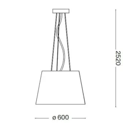 Lampadari Moderni-Ideal Lux Nordik sp6 lampadario cono paralume nero oro