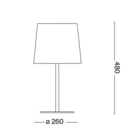 Lampade Da Tavolo-Ideal Lux Nordik tl1 lampada da tavolo nero e oro paralume tessuto