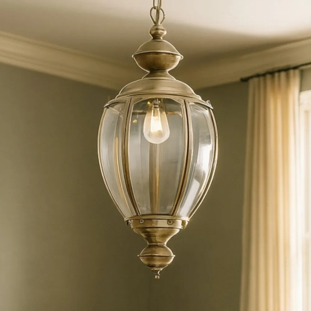Lampadari Moderni-Ideal Lux Norma sp1 lampadario lanterna brunito