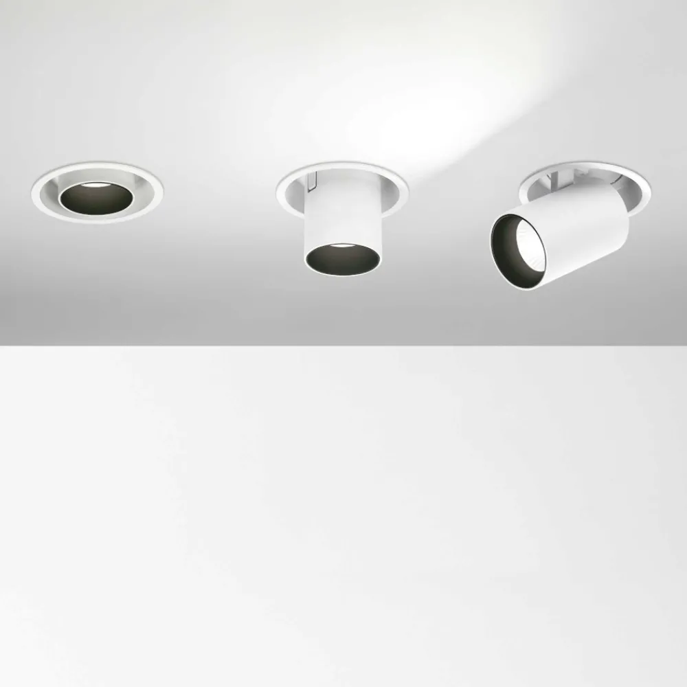 Faretti Da Incasso-Ideal Lux Nova fi faretti da incasso led per controsoffitto 12w 3000k 220w nero
