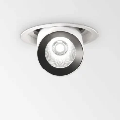 Faretti Da Incasso-Ideal Lux Nova fi 3000k faretto incasso 30w orientabile bianco estraibile
