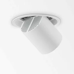 Faretti Da Incasso-Ideal Lux Nova fi 3000k faretto incasso 30w orientabile bianco estraibile