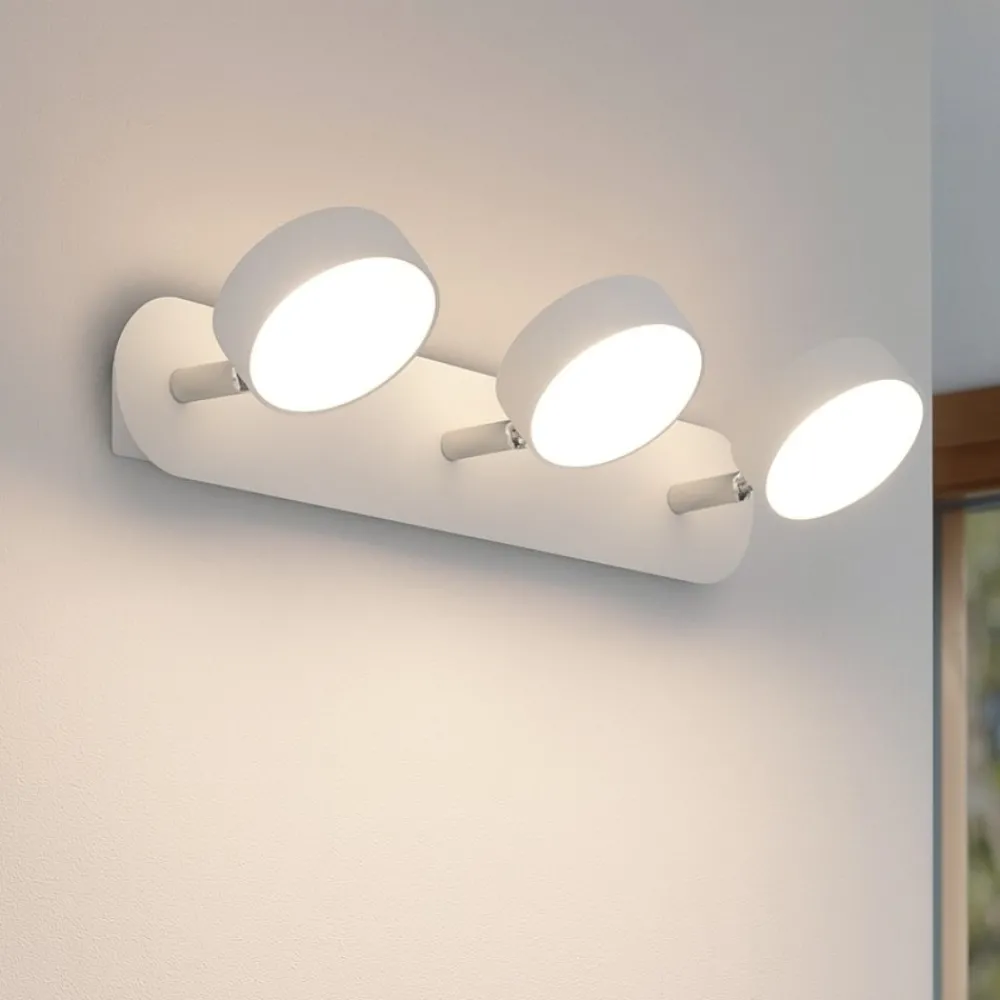 Applique Da Parete-Ideal Lux Oby pl3 applique led 18w 3000k orientabile bianco