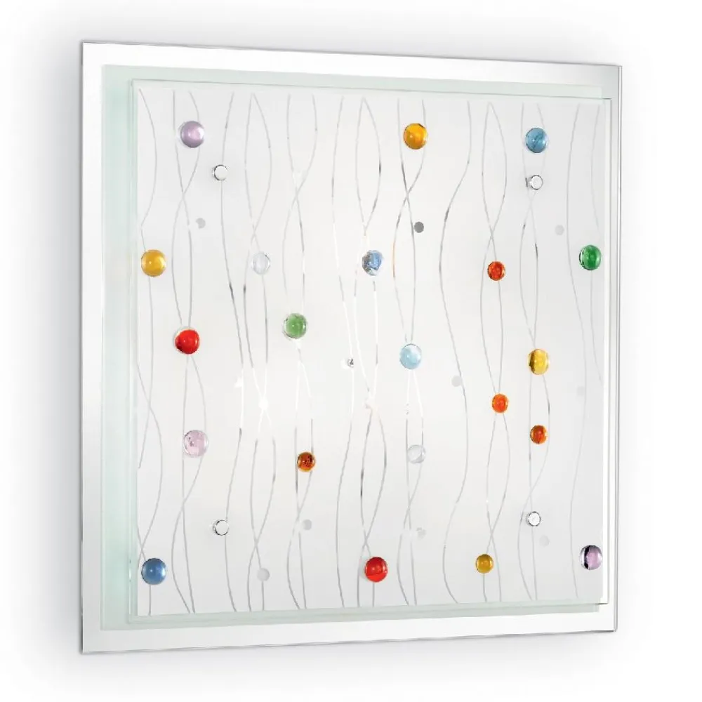 Plafoniere Moderne-Ideal Lux Ocean pl3 plafoniera moderna 42cm decorazioni colorate per cameretta