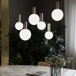 Lampadari Moderni-Ideal Lux Odeon sp6 linear led 3000k lampadario per tavolo da pranzo