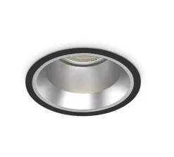 Faretti Da Incasso-Ideal Lux Off fi 15w 4000k faretto led incasso tondo nero grigio