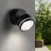 Applique Da Esterno-Ideal Lux Omega ap round applique per esterno nero led 7w 4000k