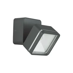 Applique Da Esterno-Ideal Lux Omega ap square applique da esterno antracite led 7w 4000k