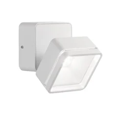 Applique Da Esterno-Ideal Lux Omega ap square applique da esterno bianco led 7w 4000k