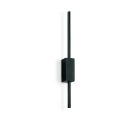 Applique Da Parete-Ondaluce agos applique da parete nera led 3000k orientabile dimmerabile