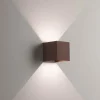 Applique Da Esterno-Ondaluce ap cube applique da esterno cubo corten