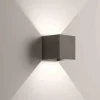 Applique Da Esterno-Ondaluce ap cube applique per esterno antracite led 3000k