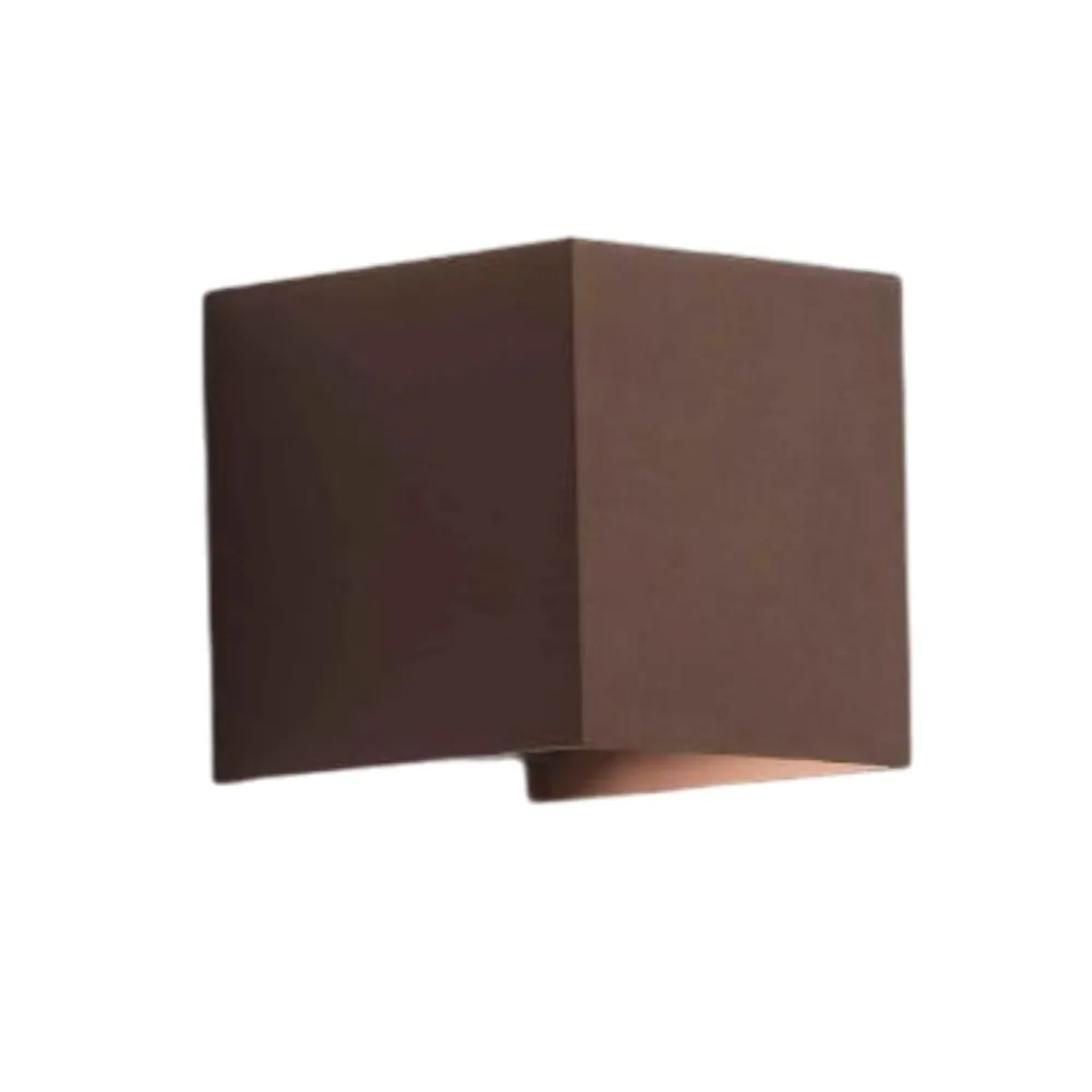 Applique Da Esterno-Ondaluce ap cube applique per esterno terrazza corten led