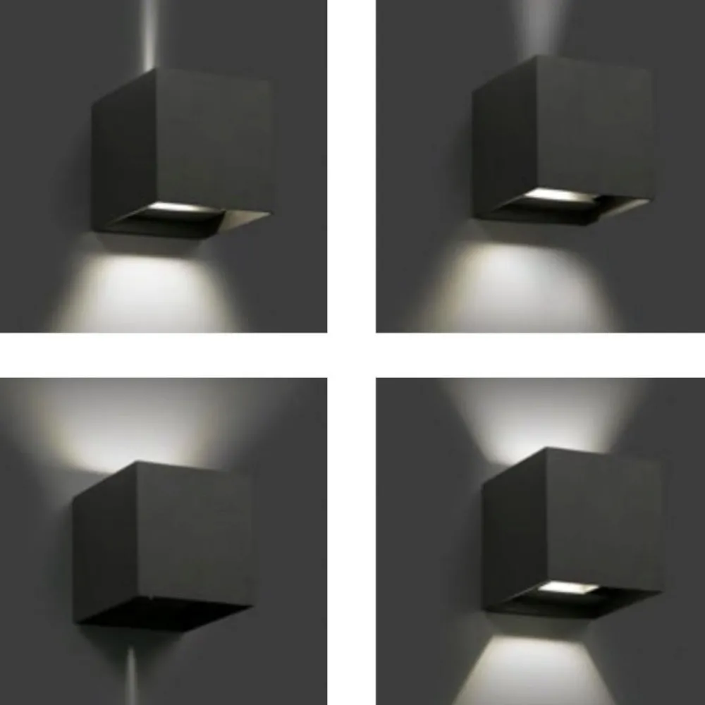 Applique Da Esterno-Ondaluce ap cube 4000k applique da esterno led antracite