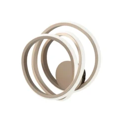 Applique Da Parete-Ondaluce ap golden applique led moderna oro design moderna