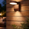 Applique Da Esterno-Ondaluce applique da esterno zenga corten led orientabile 4000k ip65
