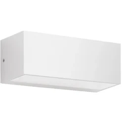 Applique Da Esterno-Ondaluce applique da esterno falco bianca rettangolare led 12w 3000k