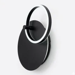 Applique Da Parete-Ondaluce applique da parete sabe nera orientabile led 28w 3000k dimmerabile