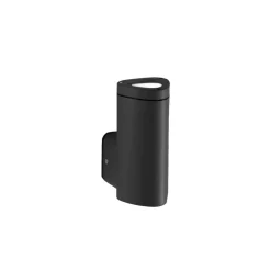 Applique Da Esterno-Ondaluce ap rav applique per esterno nera ip54 gu10