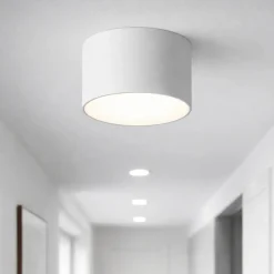 Plafoniere Moderne-Ondaluce boiler mini plafoniera led 10w 3000k 4000k bianca rotonda