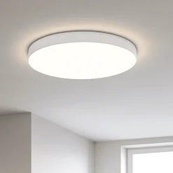 Plafoniere Moderne-Ondaluce boiler plafoniera moderna per salotto bianca led cct 80cm