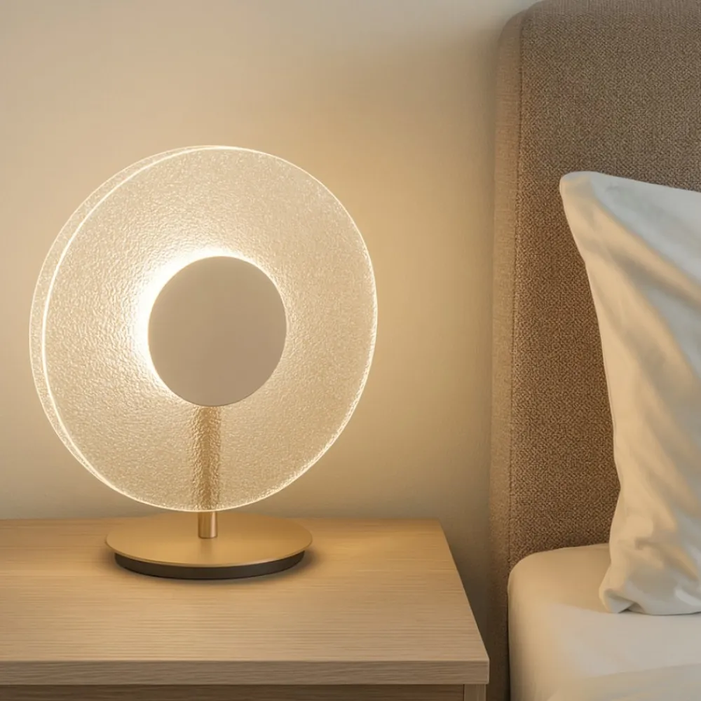 Abat Jour-Ondaluce candy abat-jour da comodino camera da letto vetro led 3000k