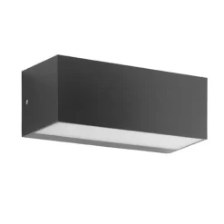 Applique Da Esterno-Ondaluce falco applique nera da esterno led 12w 3000k ip65
