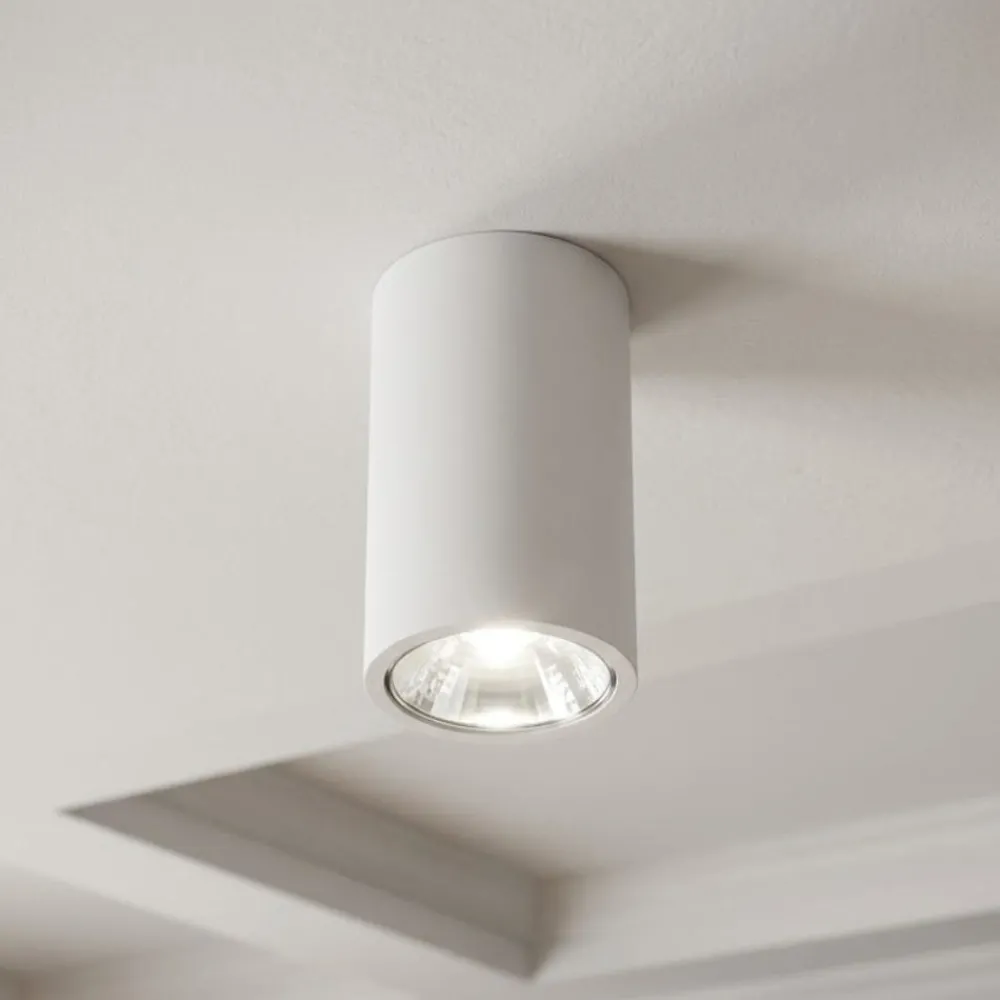 Faretti Da Soffitto-Ondaluce faretto led a soffitto filo bianco cilindro moderno