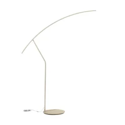 Lampade Da Terra-Ondaluce folaga piantana ad arco moderna oro led 3000k dimmerabile