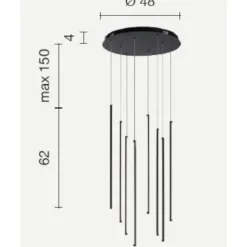 Lampadari Moderni-Ondaluce genius lampadario oro design moderno per soggiorno