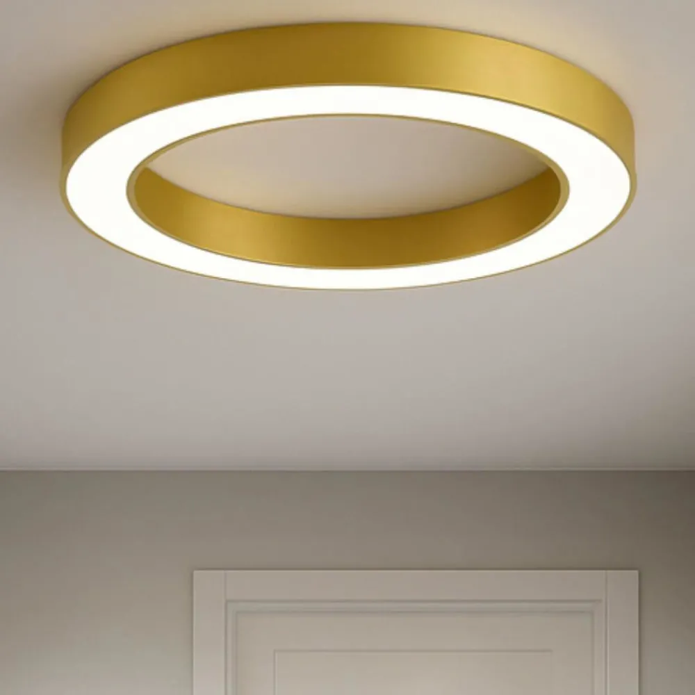 Plafoniere Moderne-Ondaluce globus plafoniera 80cm moderna rotonda oro led 3000k 4000k