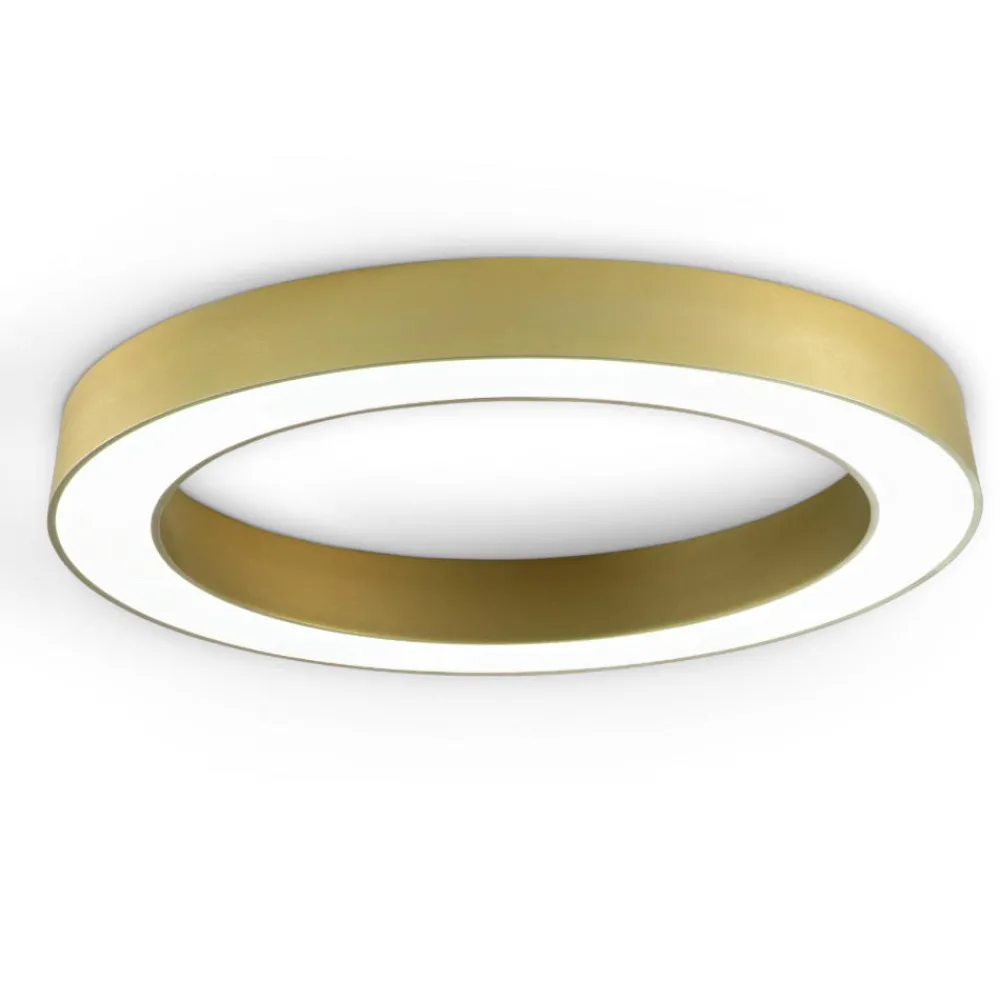 Plafoniere Moderne-Ondaluce globus plafoniera 80cm moderna rotonda oro led 3000k 4000k