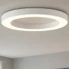 Plafoniere Moderne-Ondaluce globus plafoniera moderna bianca tonda led 3000k 4000k dimmerabile