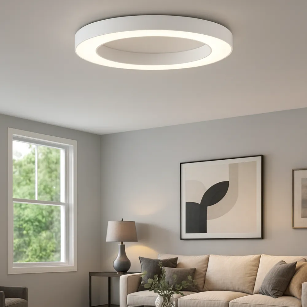 Plafoniere Moderne-Ondaluce globus plafoniera moderna bianca tonda led 3000k 4000k dimmerabile