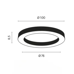 Plafoniere Moderne-Ondaluce globus plafoniera moderna bianca tonda led 3000k 4000k dimmerabile